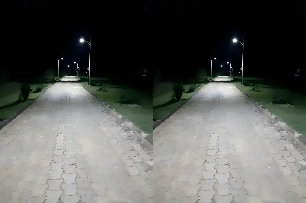Projekt 60W solárneho pouličného osvetlenia pre vidiecke cesty v Nigérii